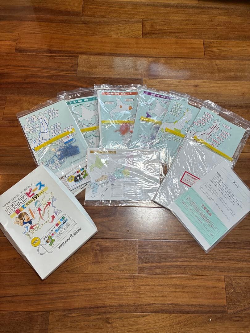 スタディアップ　白地図ピース　重ねて覚える191ピース