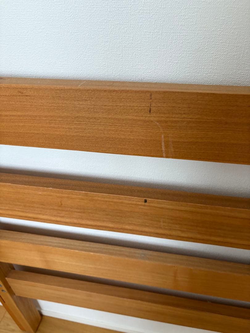 無印良品(MUJI) オーク材 セミシングル ハイベッド