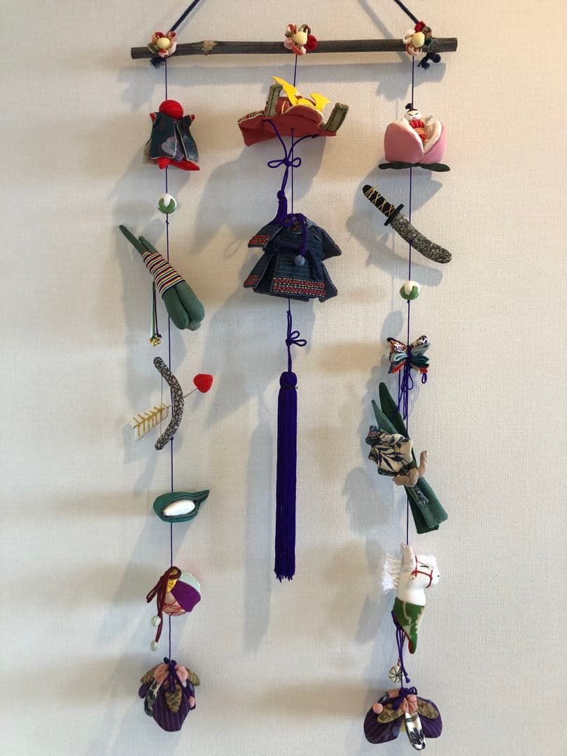 端午の節句の壁掛け⑤　吊るし飾り　吊るし雛