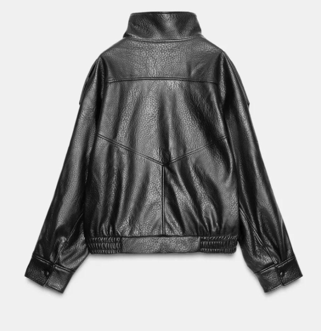 12/13(土)まで ZARA 完売品YSL似フェイクレザージャケットXL正規品