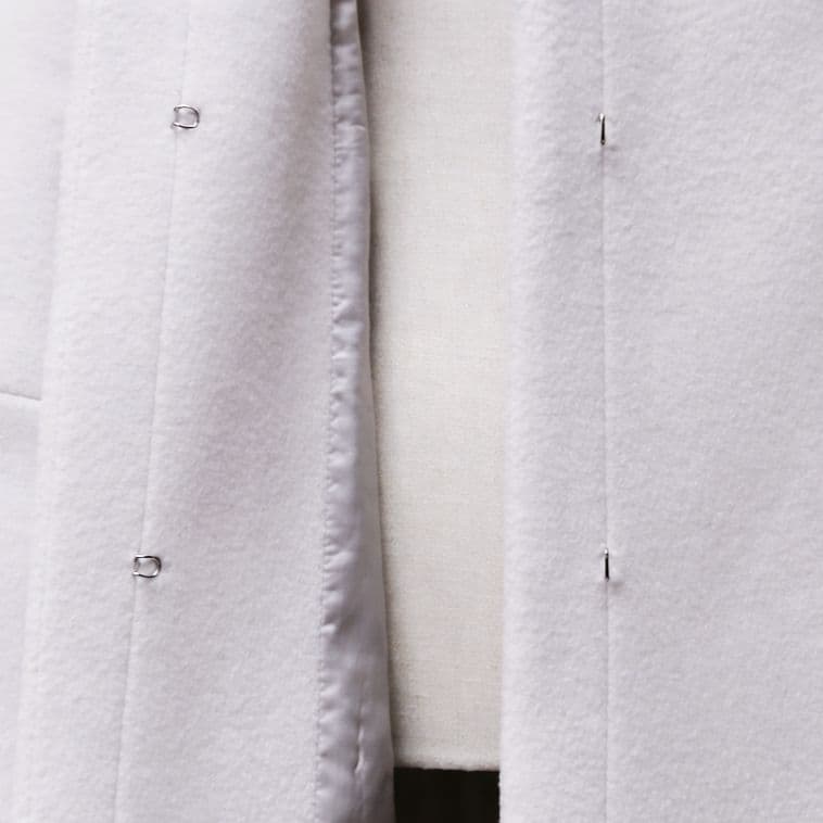 ❄最終価格❄ FRAY I.D MANTECO ノーカラーコート 白 サイズ1