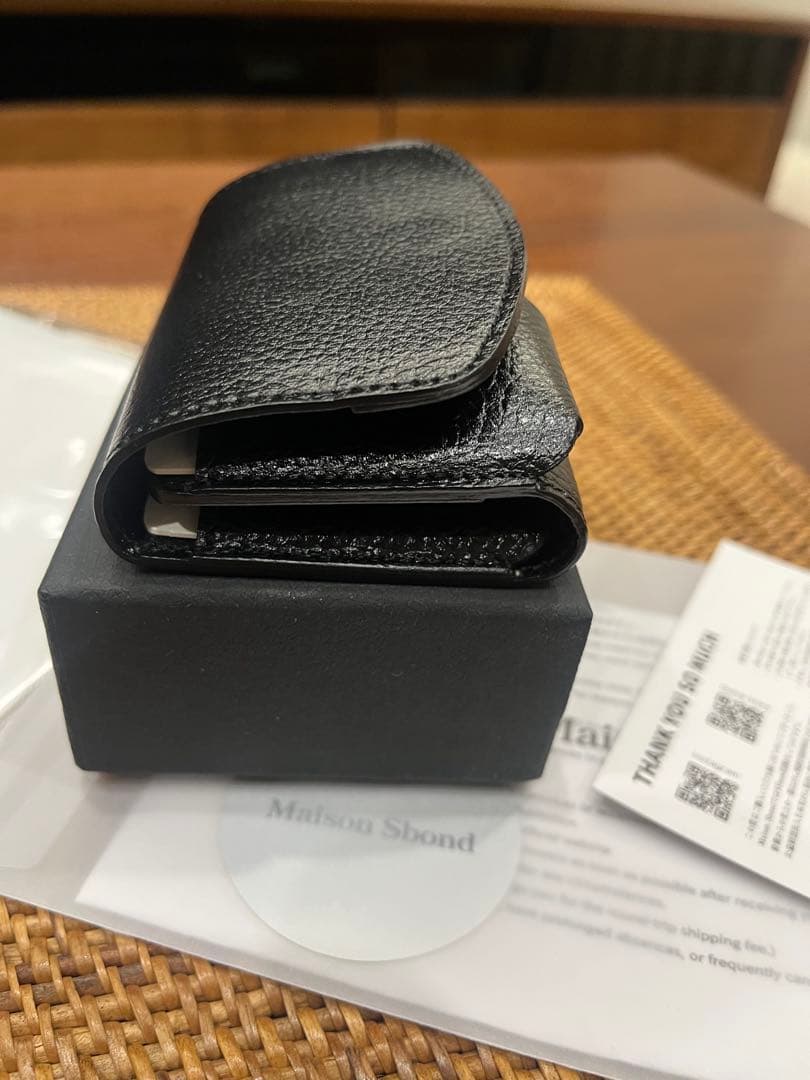 lemacew　新品未使用Maison Sbond ブラック 三つ折り財布