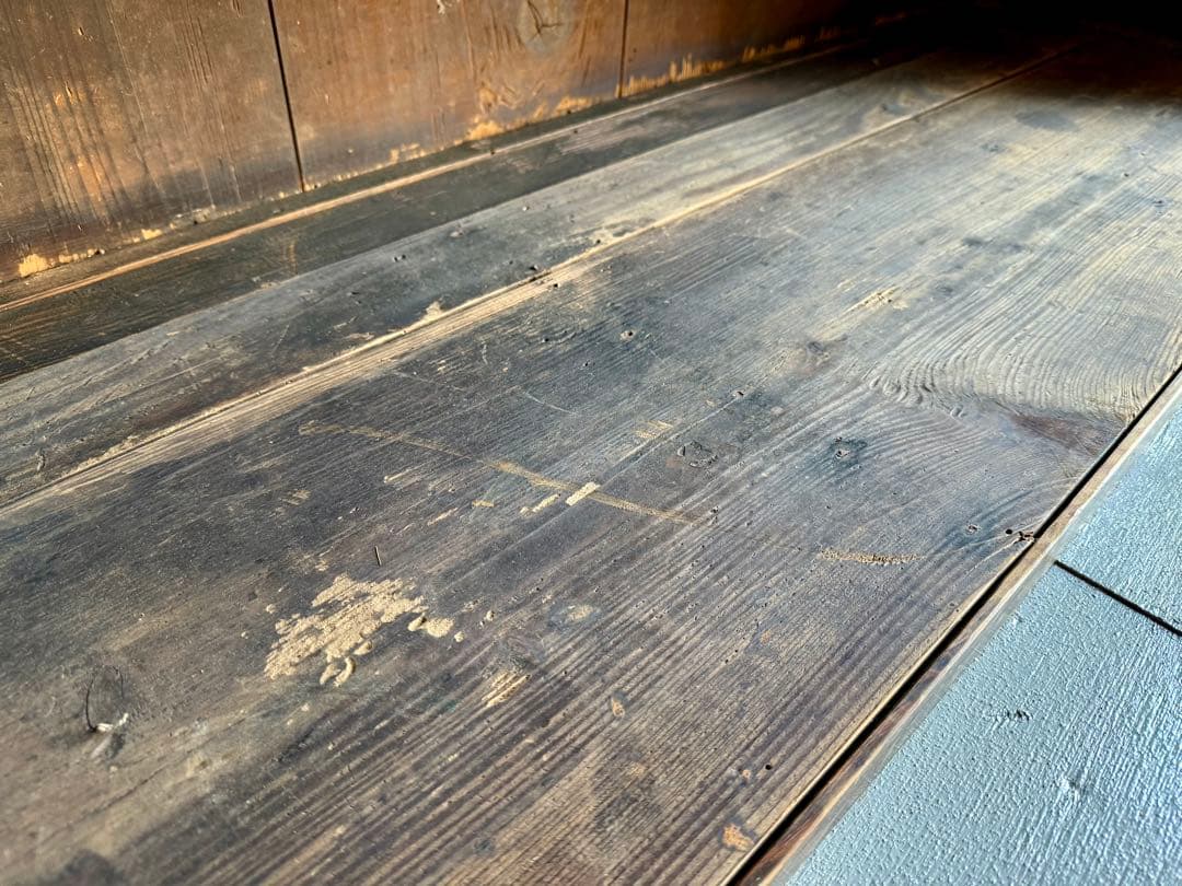 水屋箪笥 古民家 古家具 飾り棚 本棚 食器棚 カウンター キャビネット