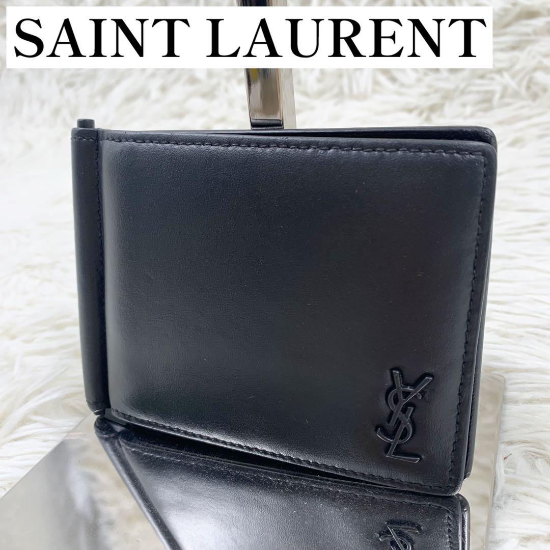 【✨極美品✨】 サンローラン カサンドラ マネークリップ ブラック