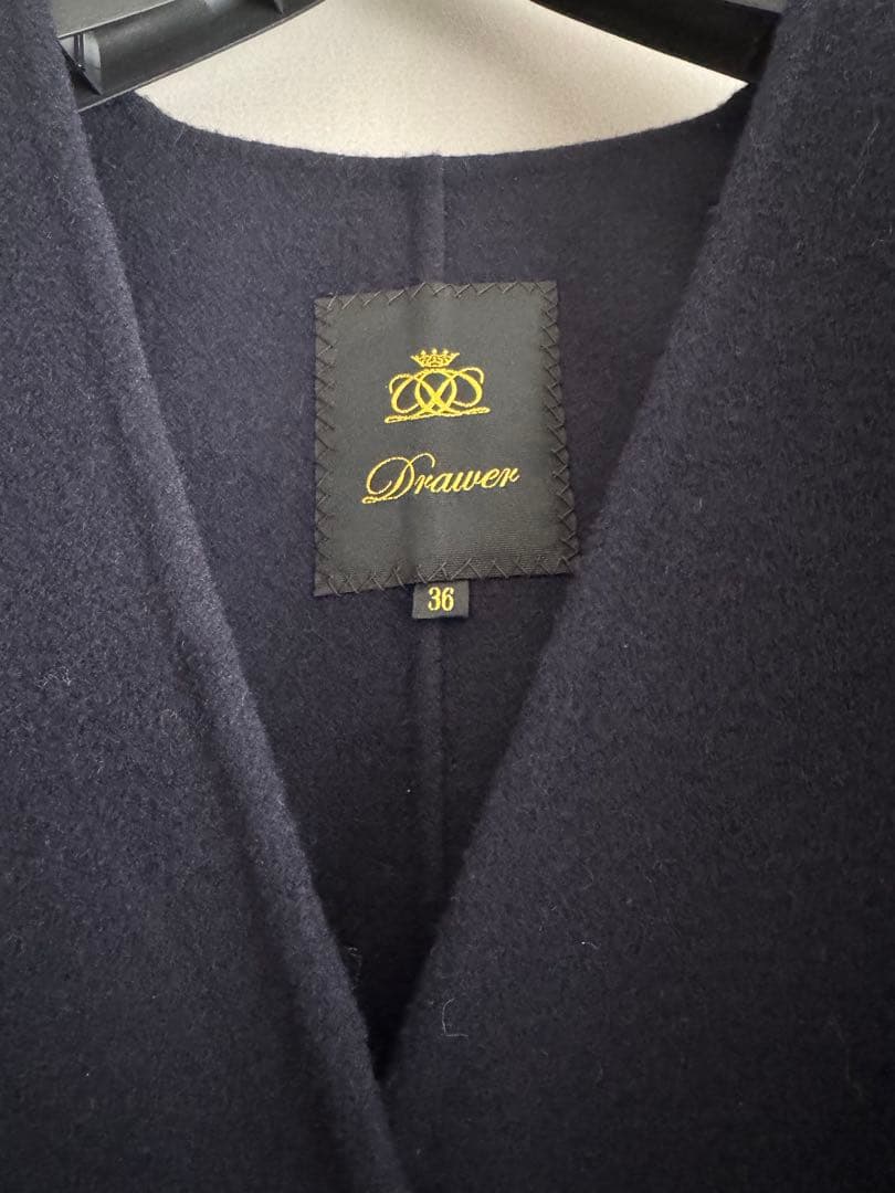 【極美品】DRAWER ビーバーケヌキファージャケット（NAVY）36