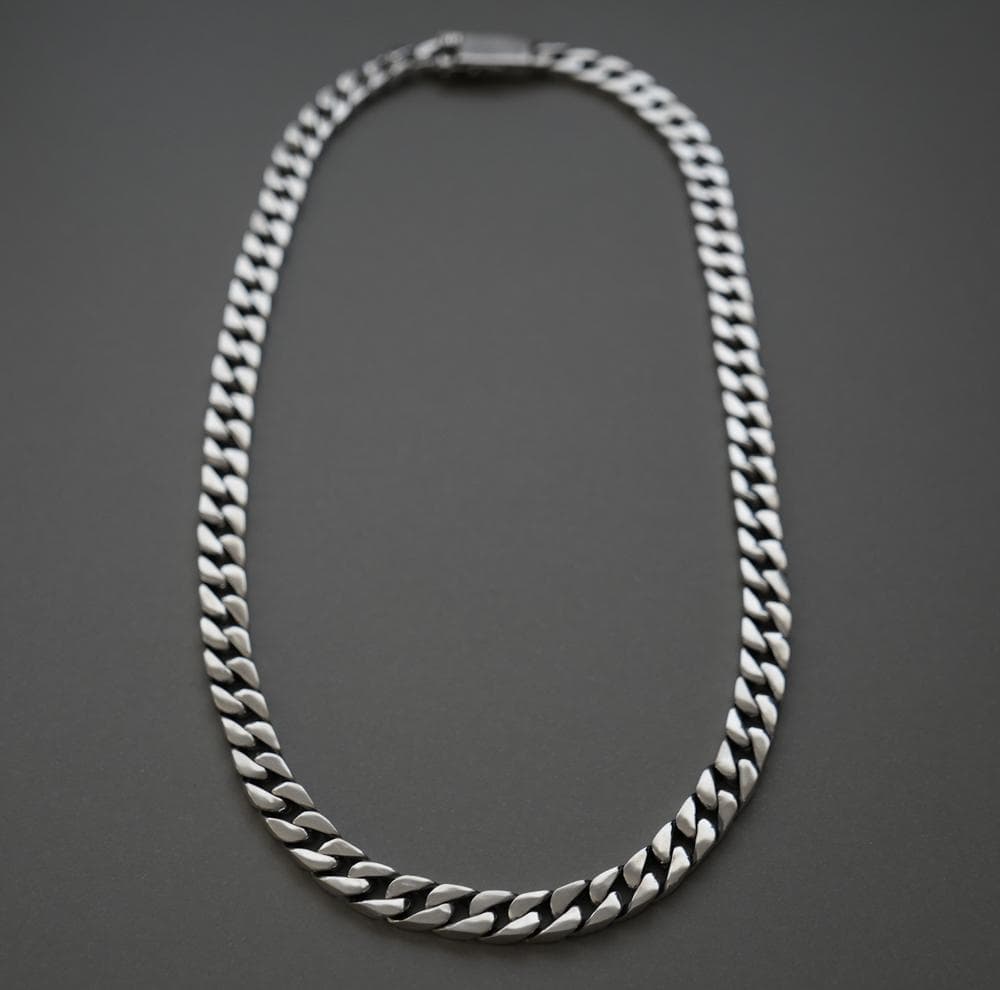 鑑定書付 60cm 重厚 シルバー 喜平チェーンネックレス シルバー925