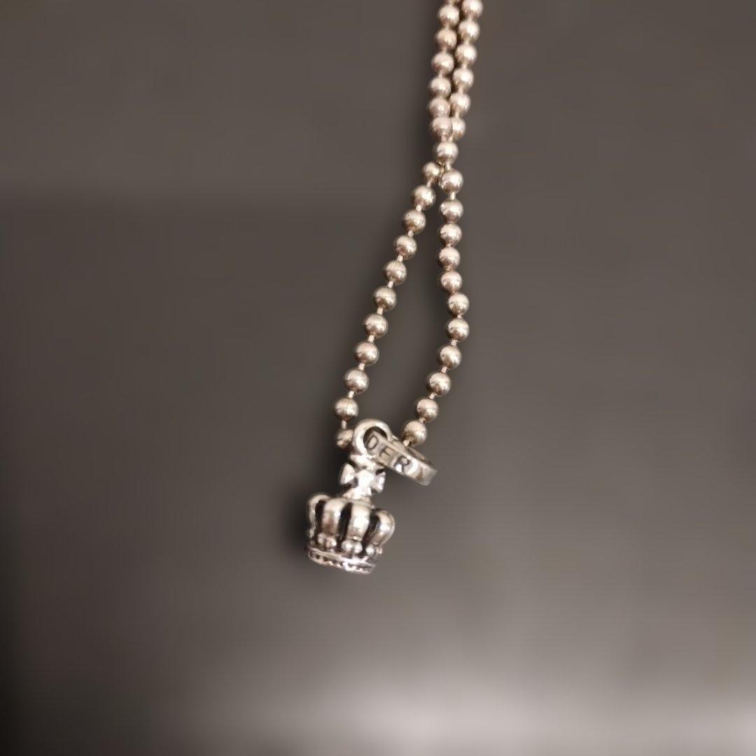  ORDER クラウン ネックレス ギャランティ付き シルバーY2K