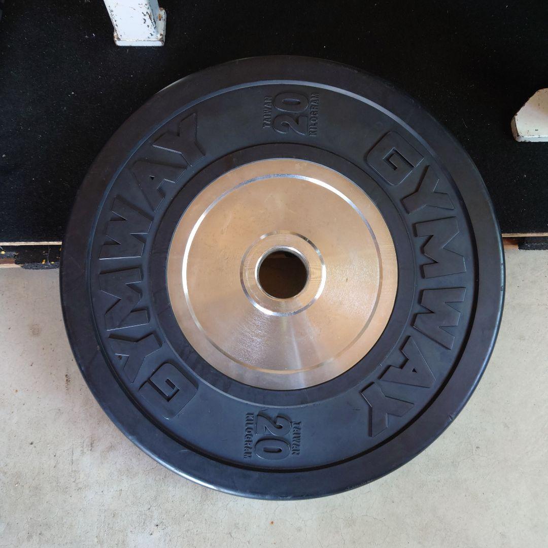 ①　GYMWAY 20kg バンパープレート