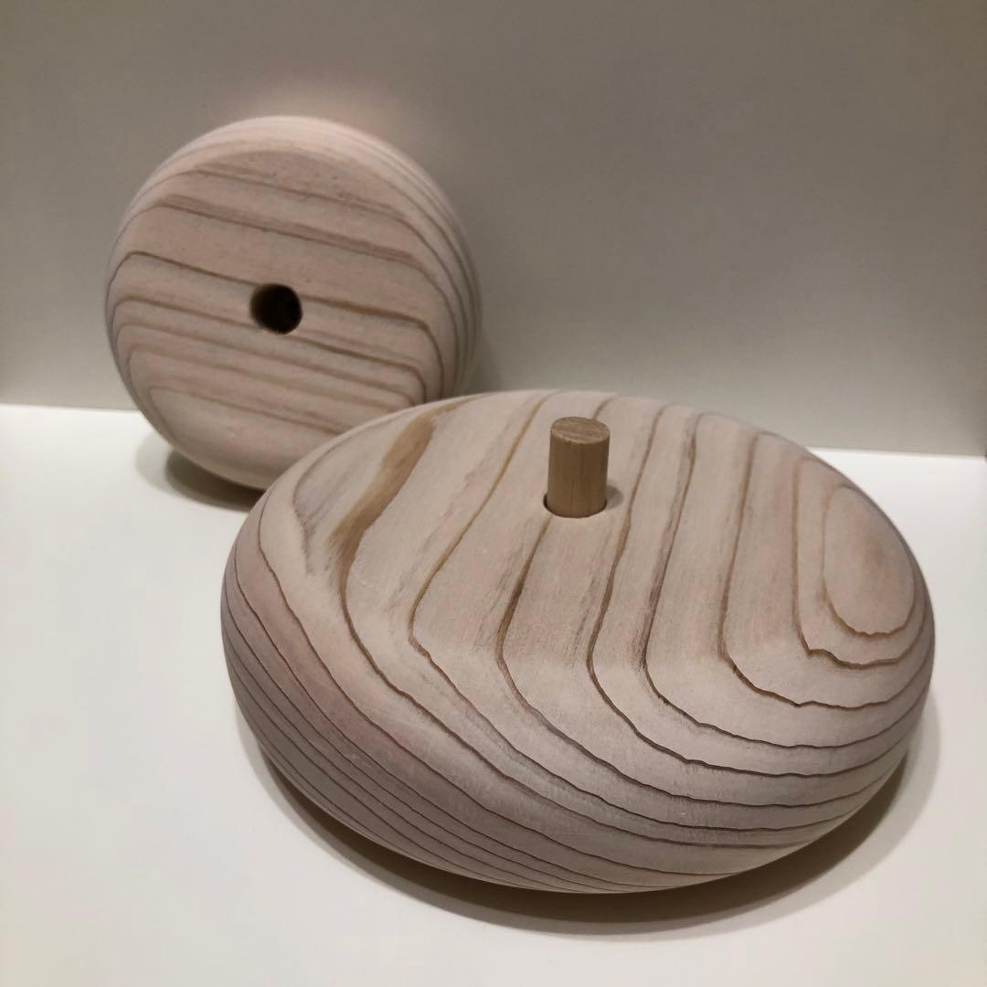 サワラの木製鏡餅　正月飾り