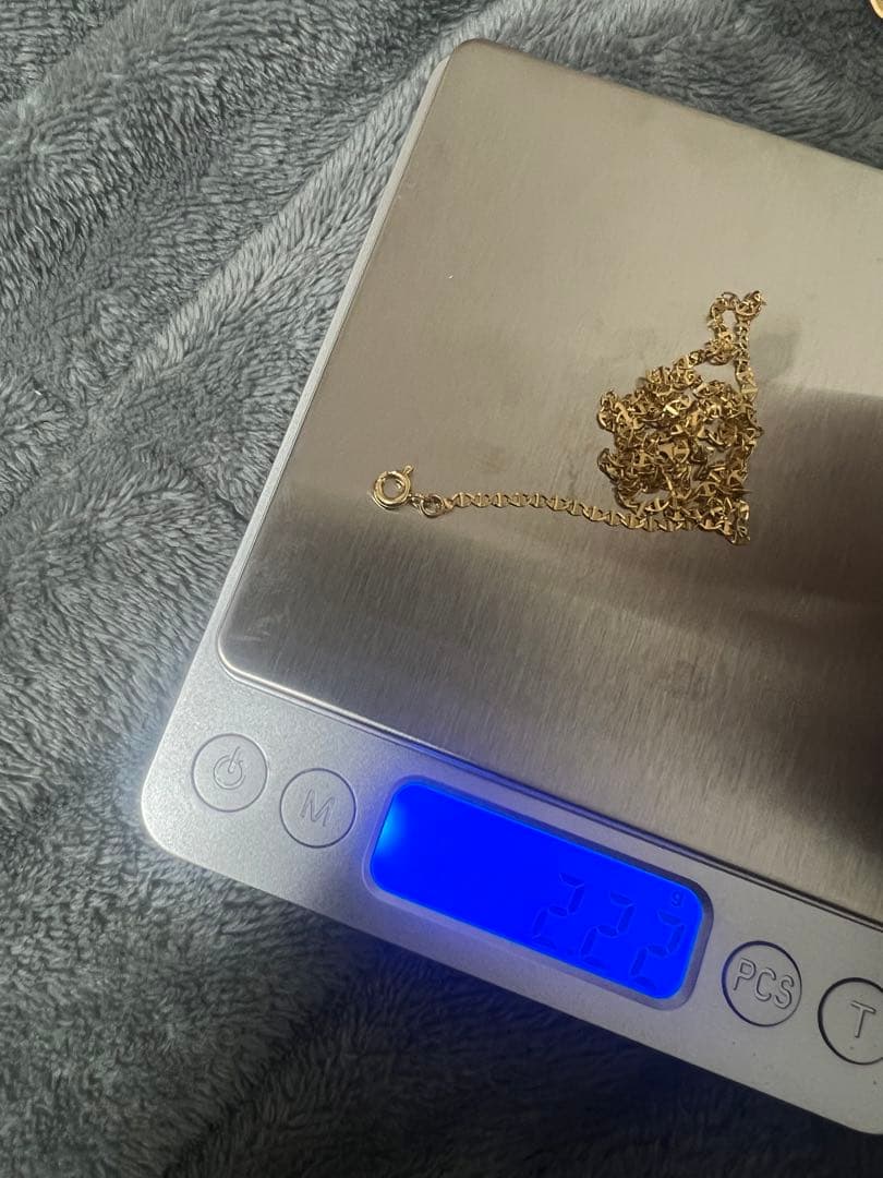 k18 ゴールドチェーン ネックレス アンカーチェーン　エルメス　ホーセンブース