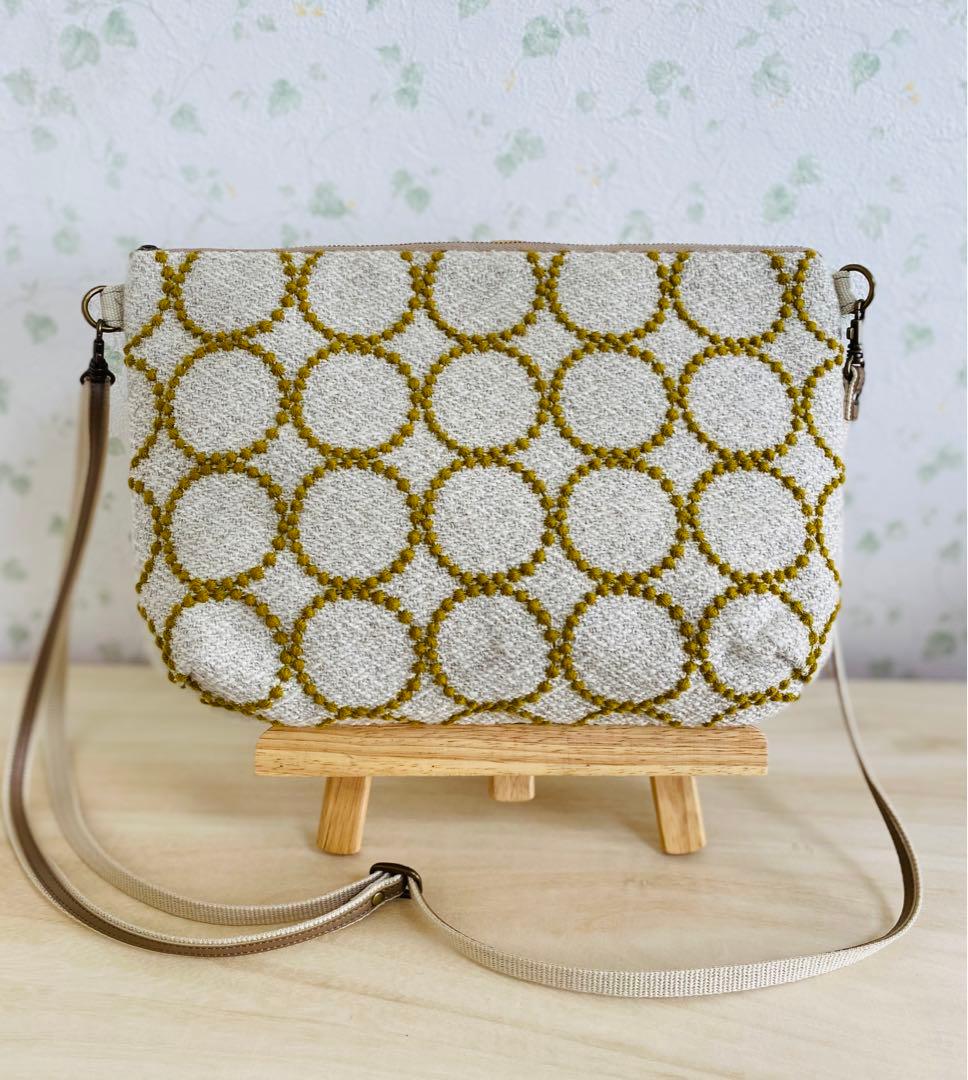 ミナペルホネンタンバリンハンドメイドショルダーバッグ