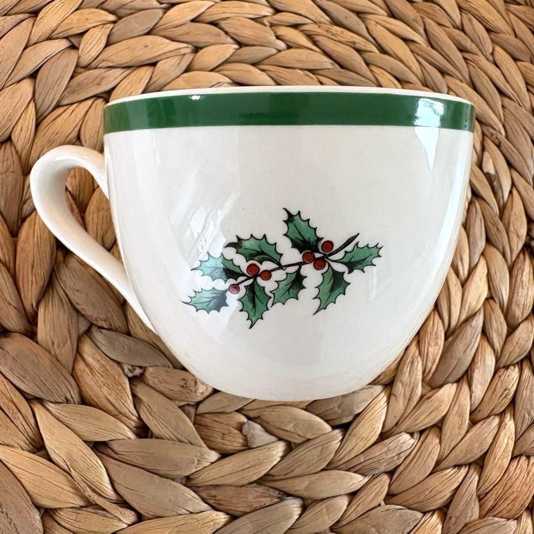 【箱付き・英国製】スポード　クリスマスツリー　プレート カップ・ソーサーセット②