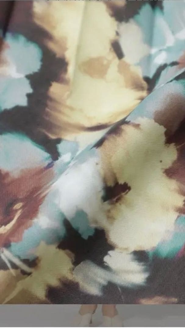 未使用品　タグ付き　EPOCA フィオーレプリント プリーツスカート