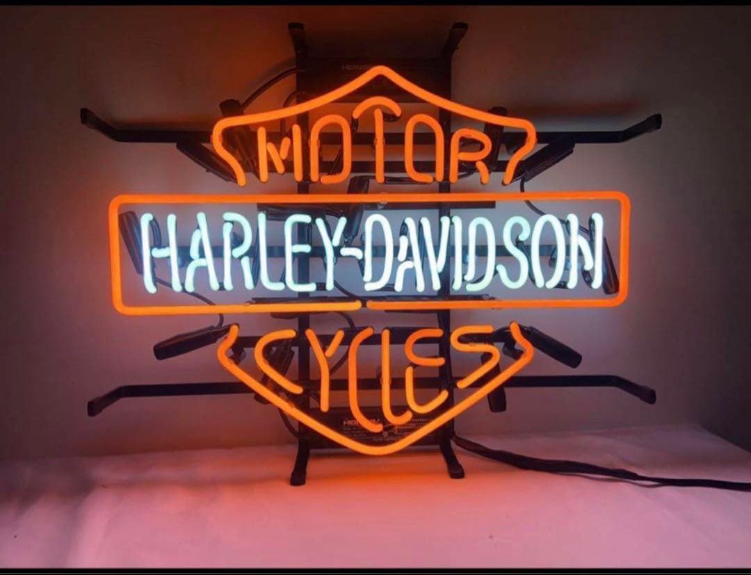 本物ネオン管ハーレーダビットソンネオンサイン/Harley-Davidson