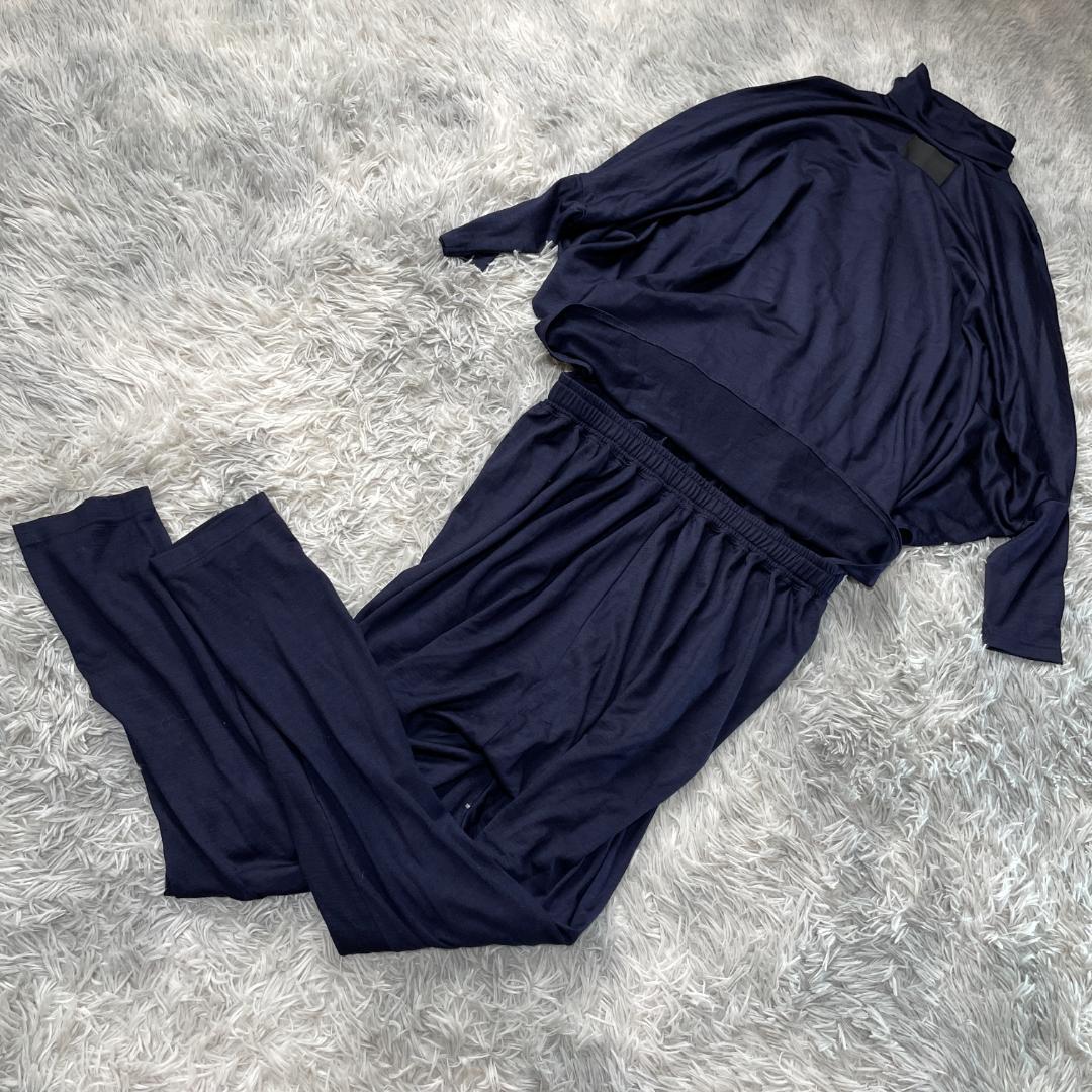 美品 COGTHEBIGSMOKE ウール100% オールインワン ネイビー L