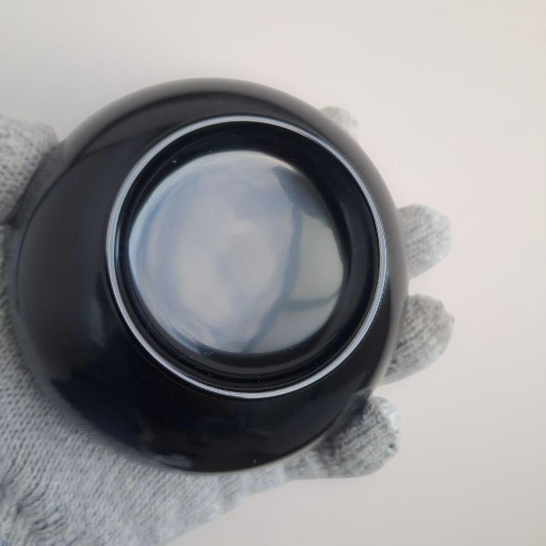 【輪島塗　布袋型\"汁椀×5客】布着本堅地　内朱　未使用品