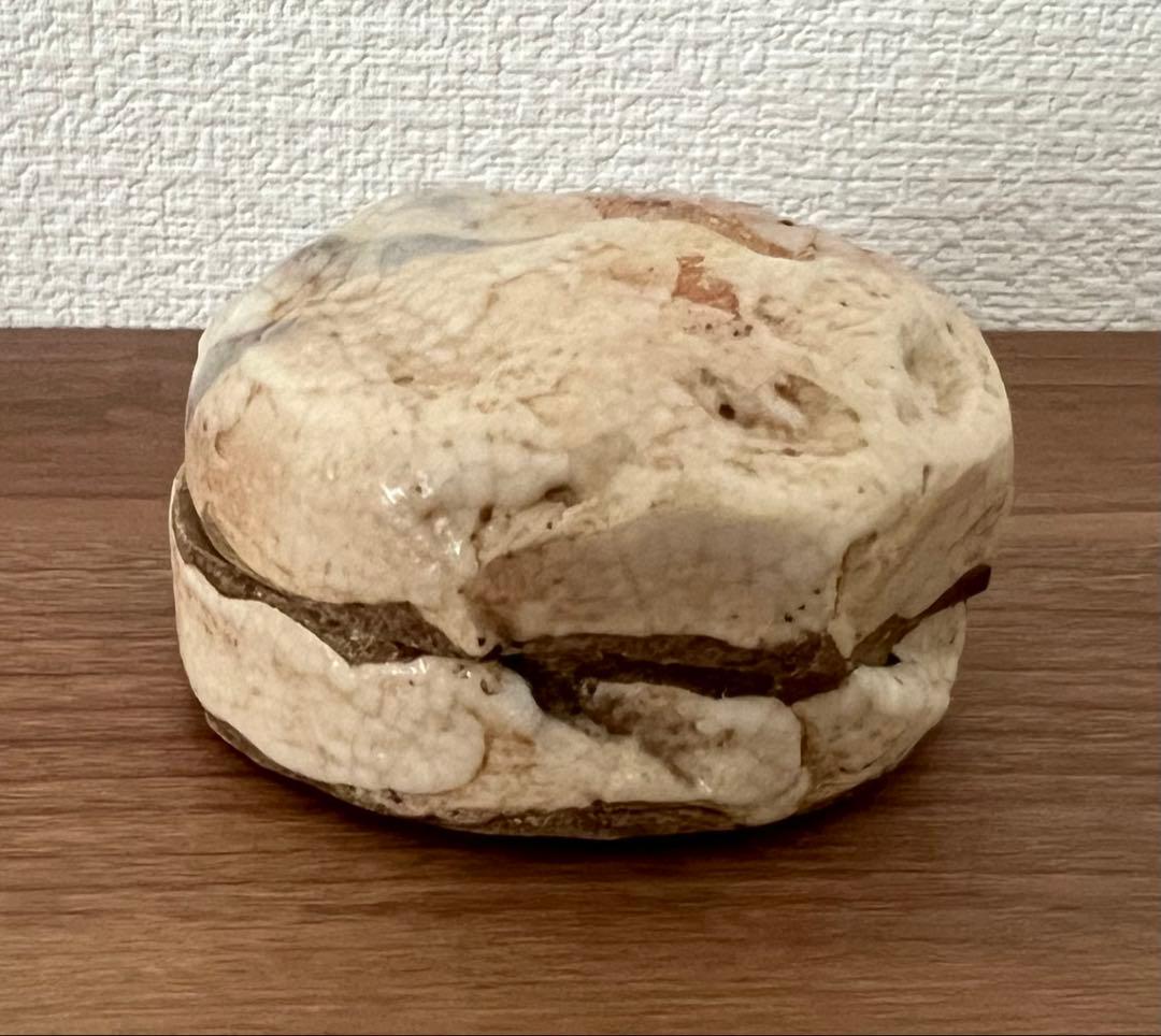 茶道具 志野焼 絵志野 香合(花押有)箱付き 箱書有 江戸千家 如心斎 弧峰