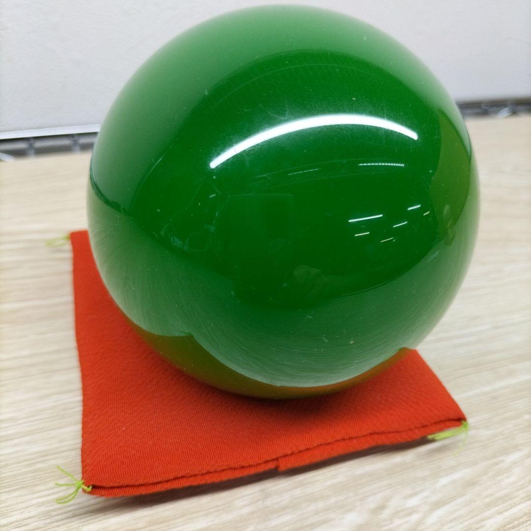 天然水晶玉　クリスタルボール　ヒーリングストーン　ナチュラルグリーン　球体