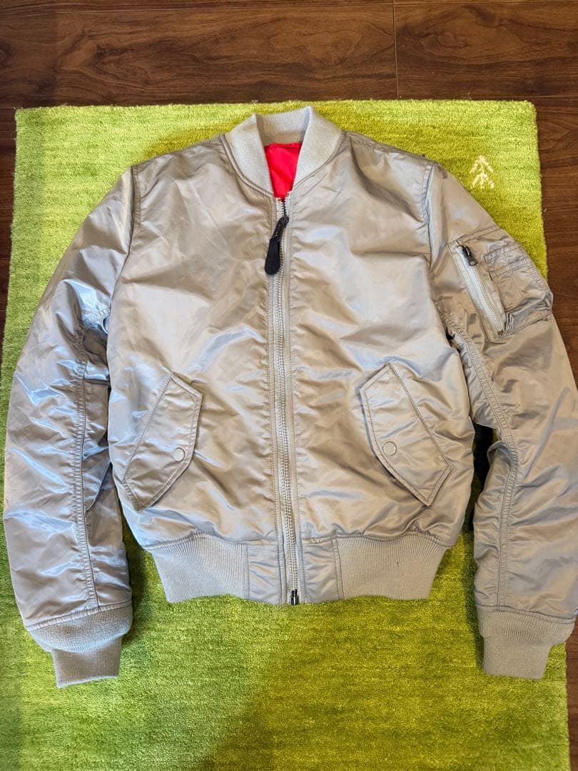 ALPHA アルファMA-1 フライトジャケット グレー