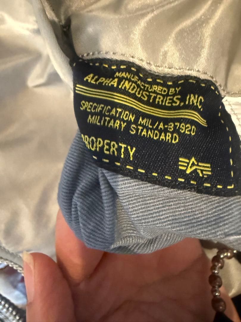 ALPHA アルファMA-1 フライトジャケット グレー