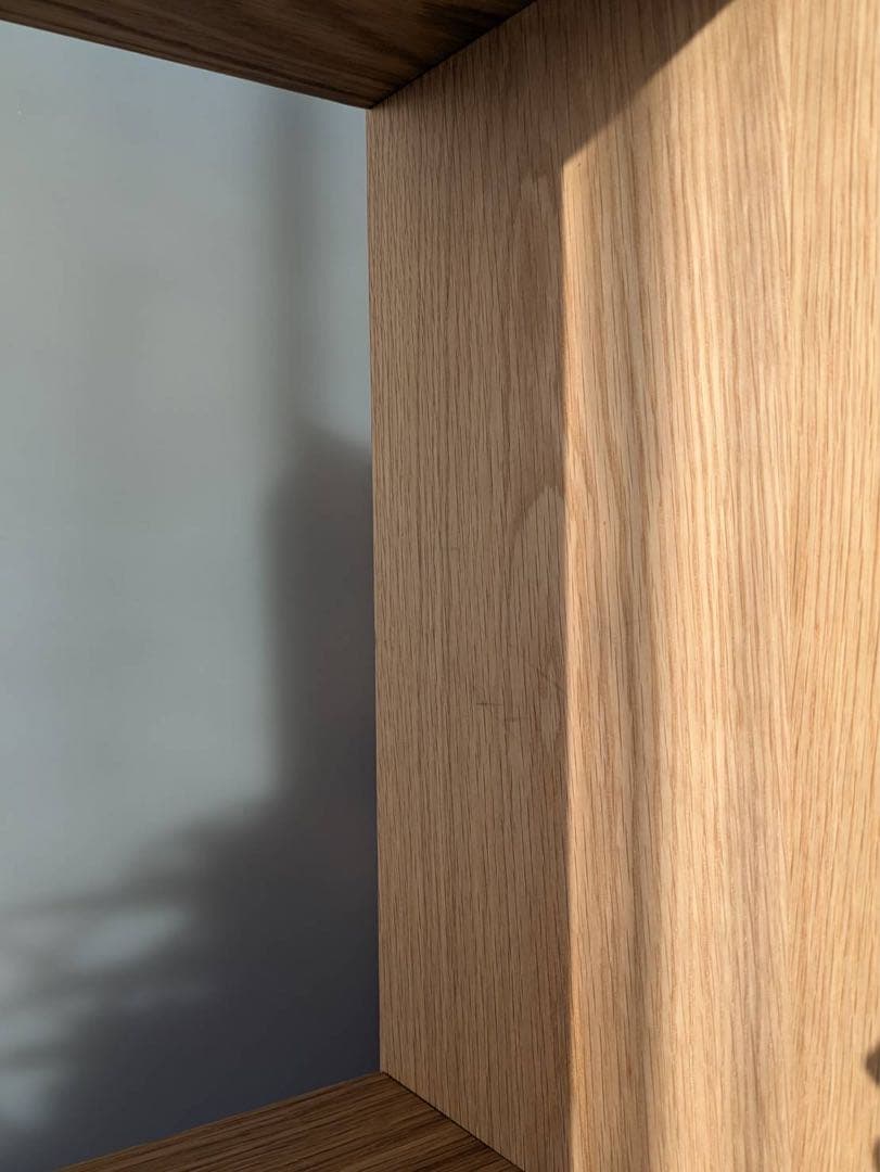 無印良品　スタッキングシェルフ5弾×2列・オーク材