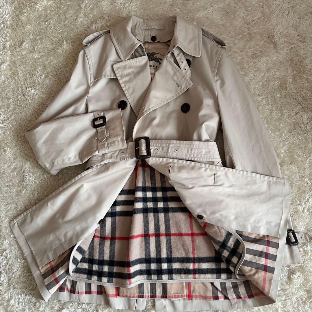 バーバリーロンドン トレンチコート ノバチェック ライナー ベージュ