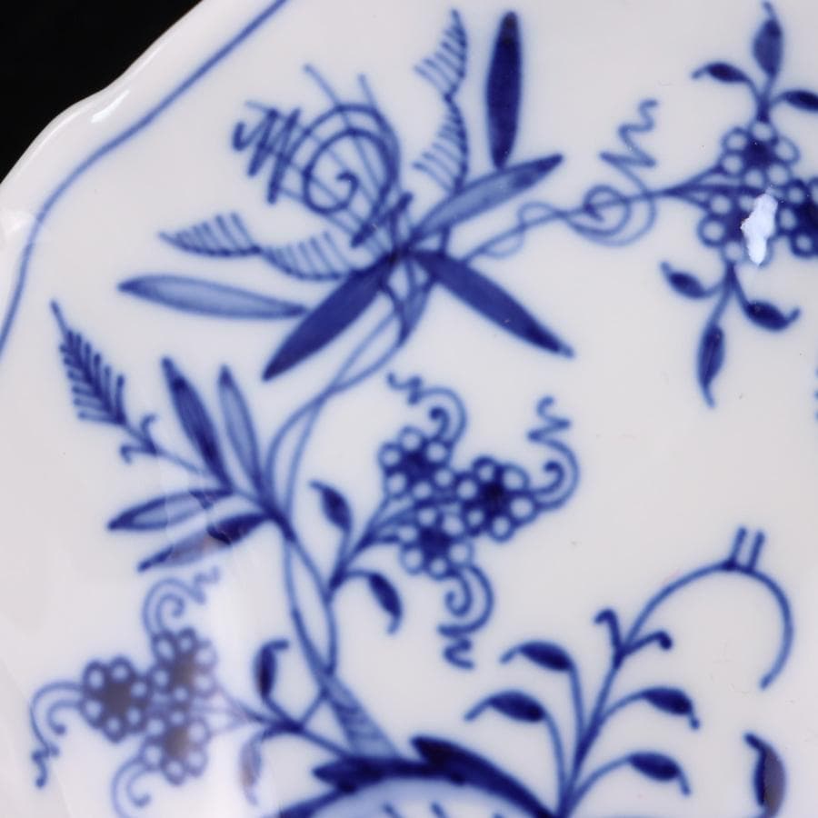 Y3309-5 マイセン ブルーオニオン シェル型ディッシュ 2枚セット　 CC