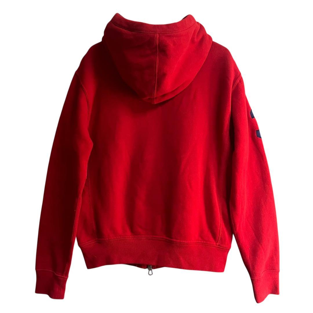 ポロラルフローレン ダブルジップパーカー ビッグポニー フルジップ レッド 美品