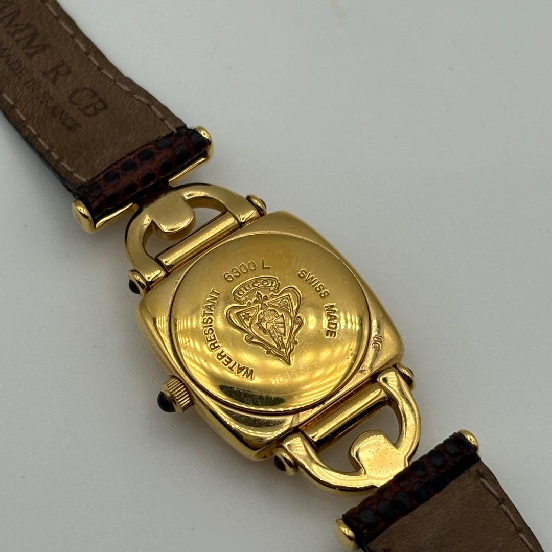 GUCCI グッチ ホースビット 6300L クオーツ レディース腕時計