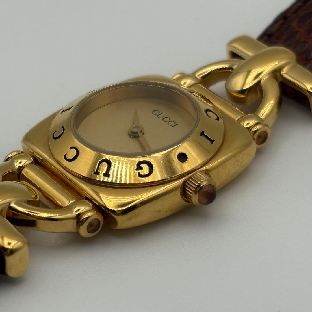 GUCCI グッチ ホースビット 6300L クオーツ レディース腕時計