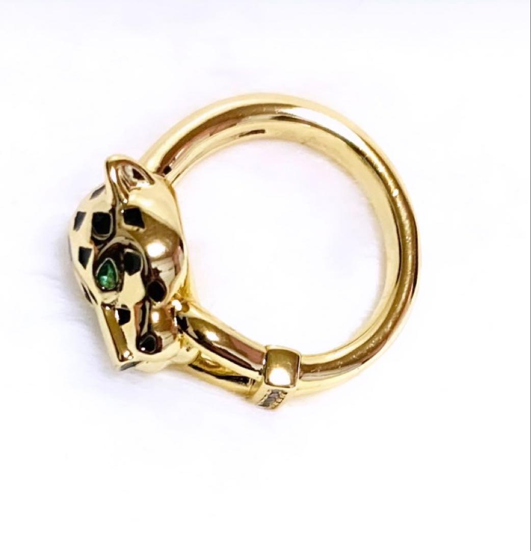 豹 ヒョウ YG ダイヤ リング 男女兼用 12号