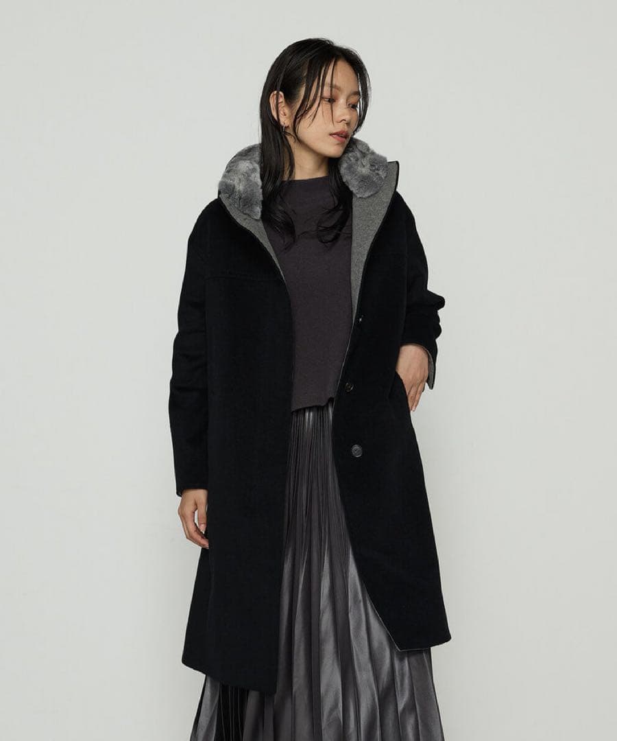 最終価格！K.T KIYOKO TAKASE 美品リアルファー　ロングコート