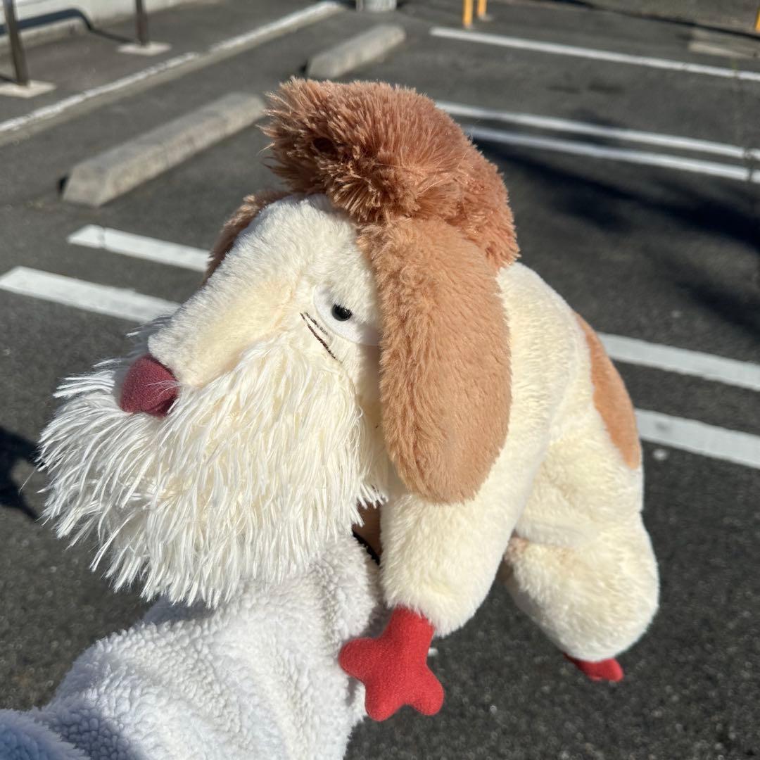 【中古】ジブリパーク　ヒン　特大ぬいぐるみ