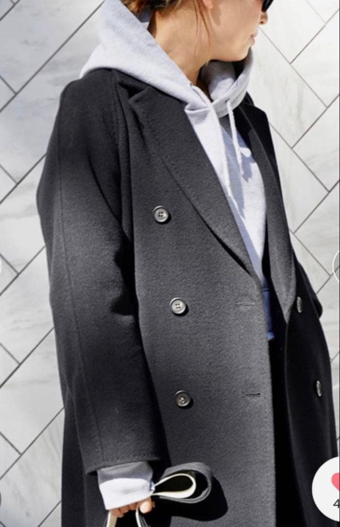 美品　Deuxieme Classe ドゥーズィエムクラス　ロング ダブルコート