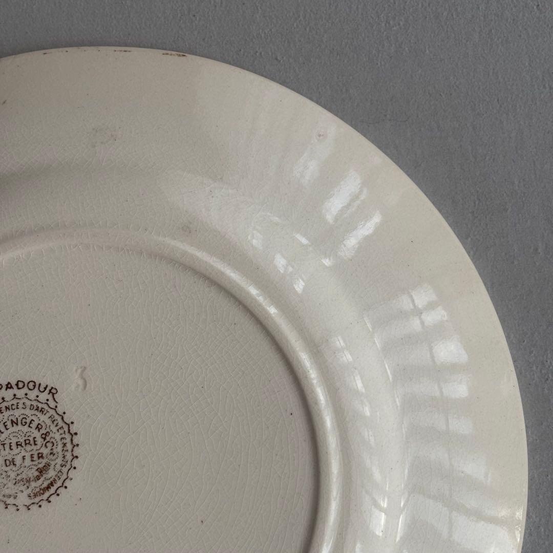 フランスアンティーク ショワジールロワ POMPADOUR ディナープレートA