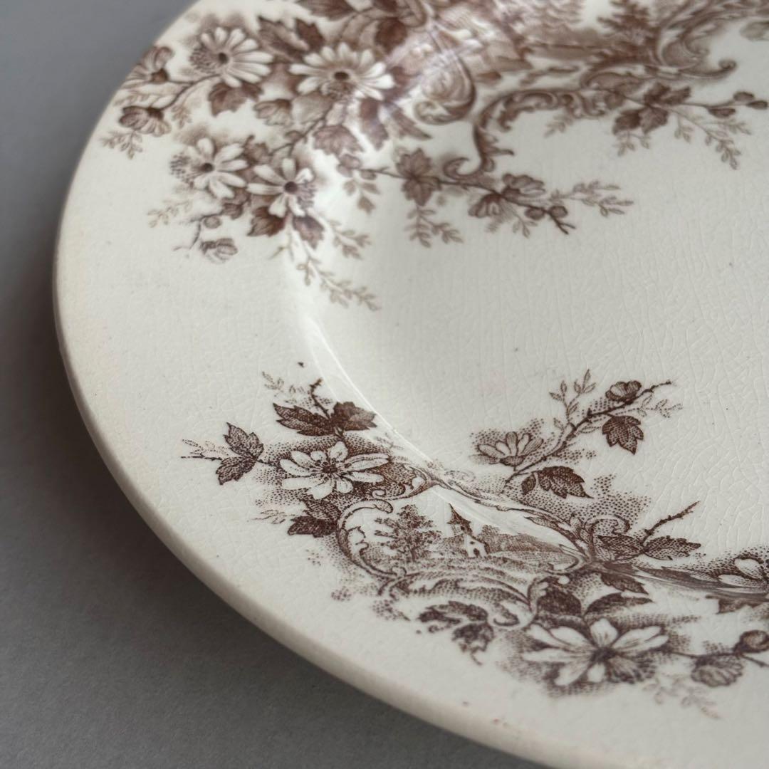 フランスアンティーク ショワジールロワ POMPADOUR ディナープレートA