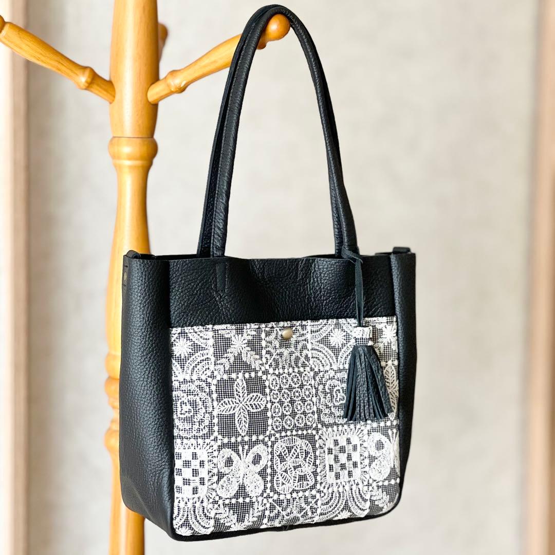 ⭐︎ミナペルホネンポケット＆本革トートバッグ　TB602-233