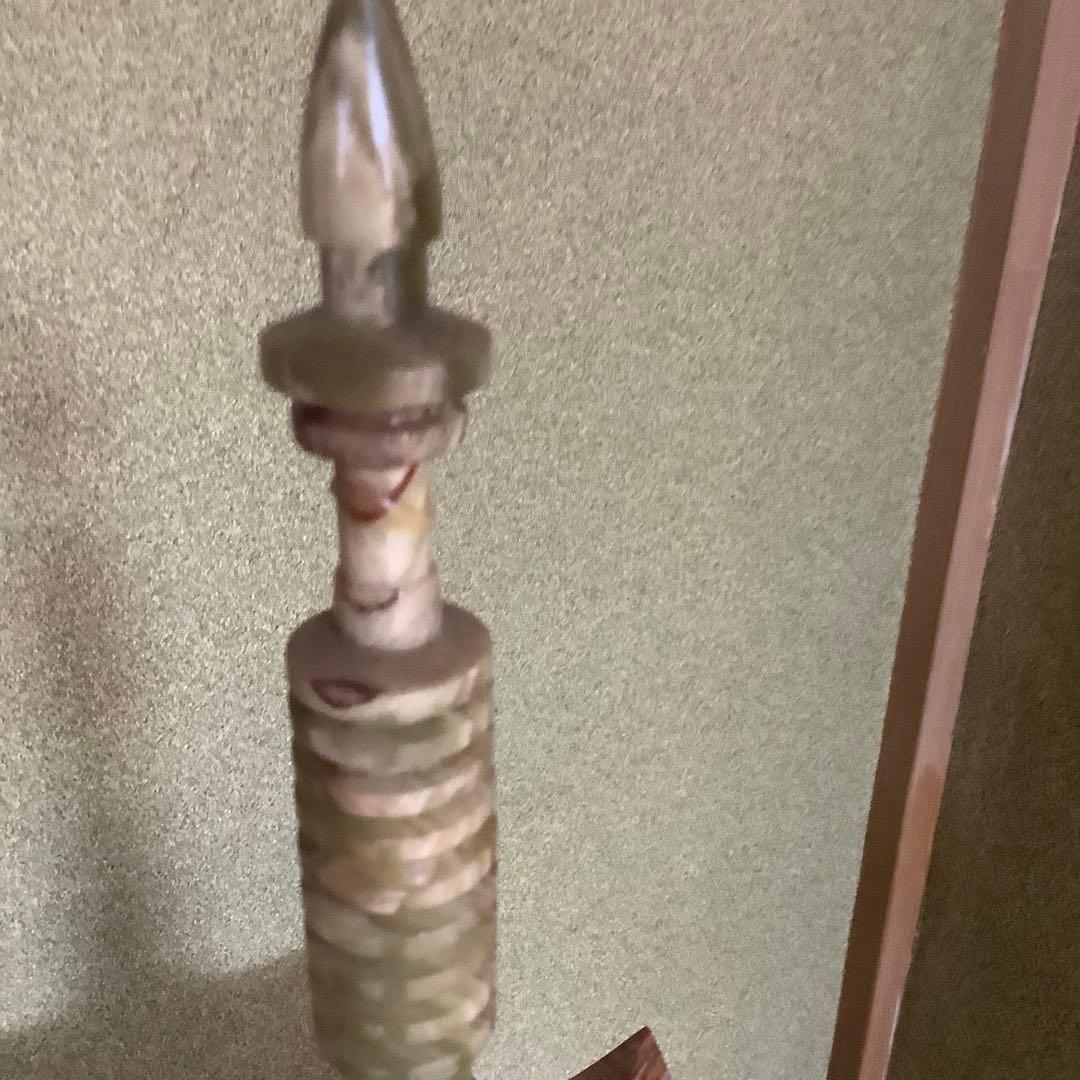 翡翠製 五重塔置物 高さ約97cm