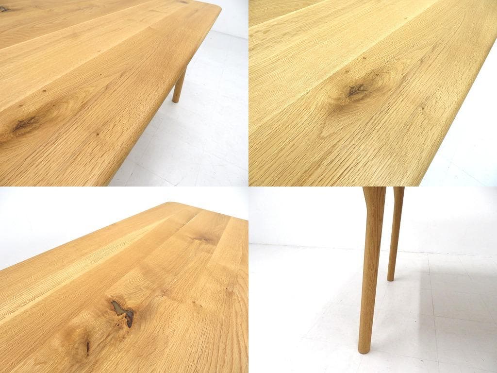 展示品　カンディハウス　オーク材　無垢材　ダイニングテーブル　ナラ材　北欧