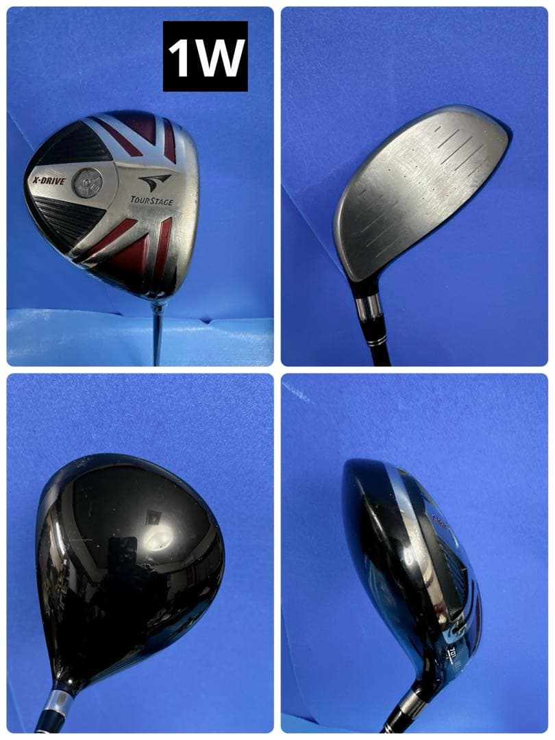 TOUR STAGE GOLFフルセットキャディーバッグ付き