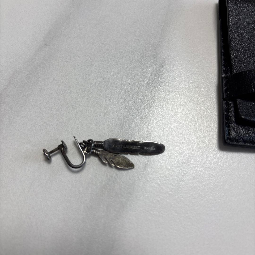 SAINT LAURENT 羽根モチーフ フェザー　イヤリング