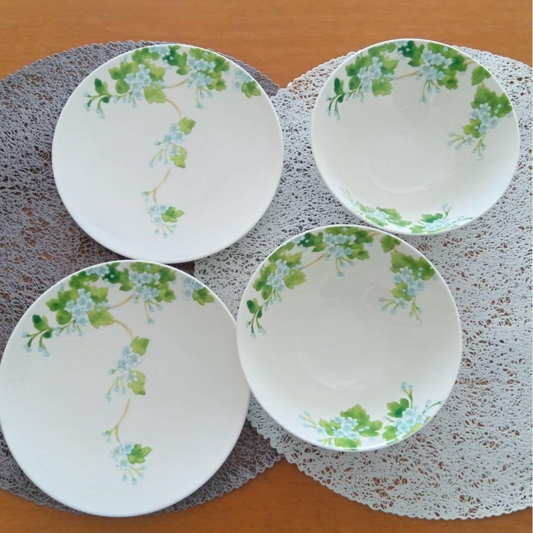 ティファニー食器4枚セット ★リーフボール2枚 ★デザート皿 2枚　箱付き