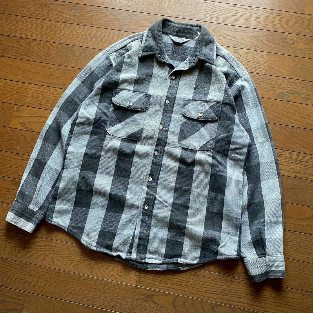 トップス 70s 80s Five Brother flannel shirt