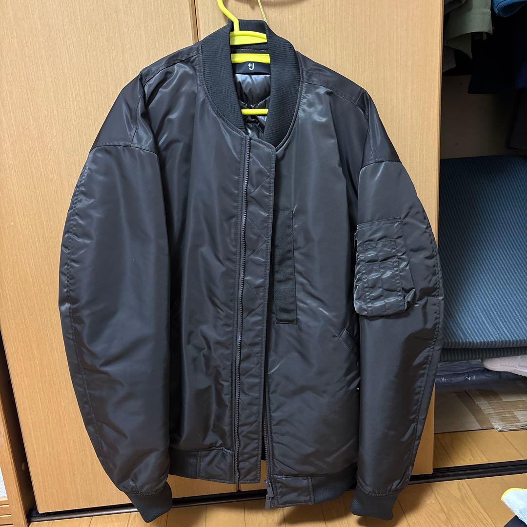 ユ*ー様 UNIQLO+J MA-1ジャケット ダークグレー