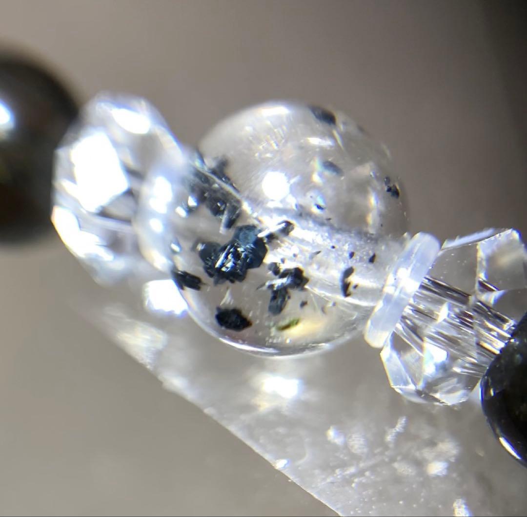 人気を集めるパワー❣️宝石質　コーネルピン　ヘマタイトインクォーツ　ブレスレット