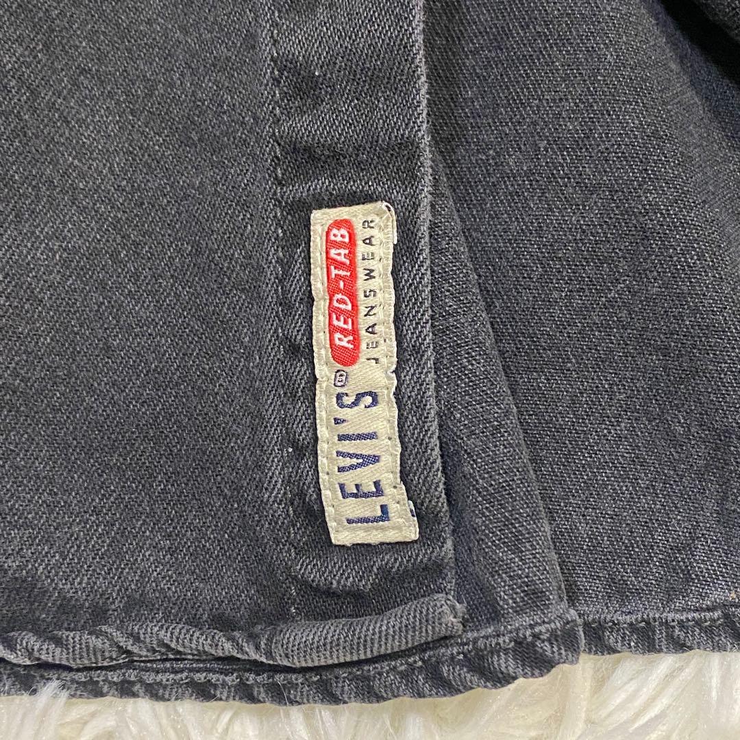 【90's】Levi's リーバイス　ブラック デニムシャツ　ハルキの古着