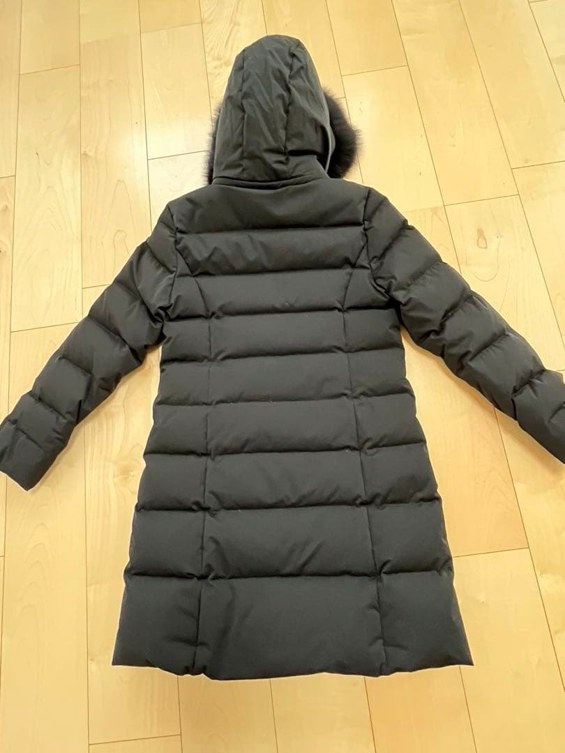 Demi-Luxe BEAMS ブルーフォックスファーフードダウンコート　黒
