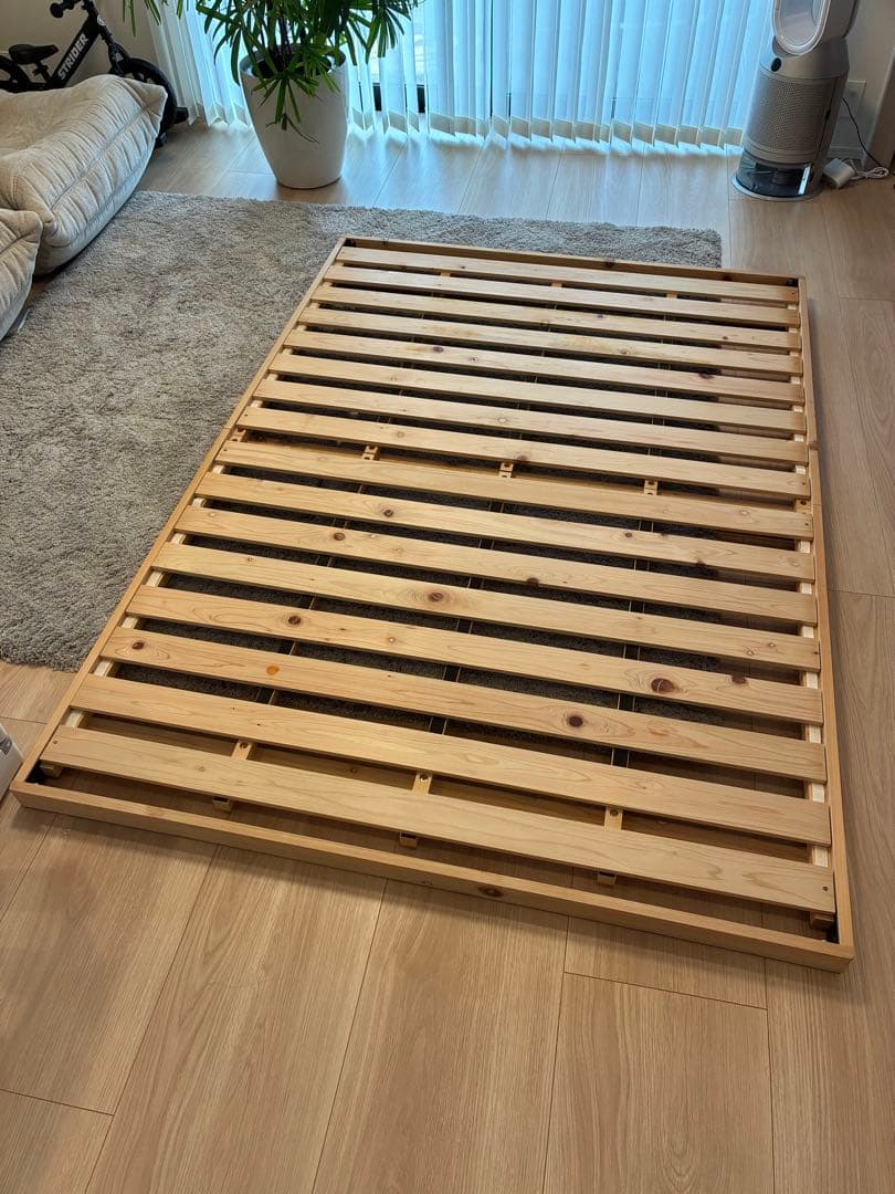 木製スノコベッド ダブルサイズ