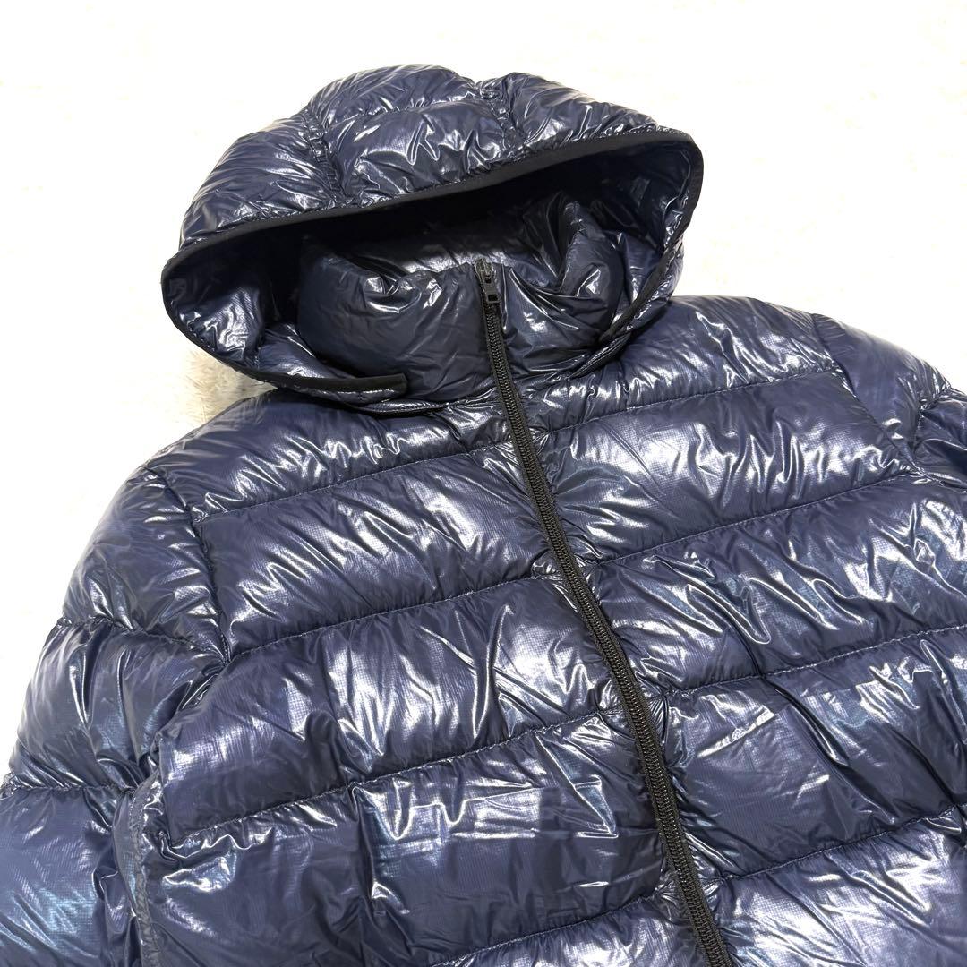超軽量 HERNO ヘルノ 7DENIER ダウンジャケット ネイビー　44