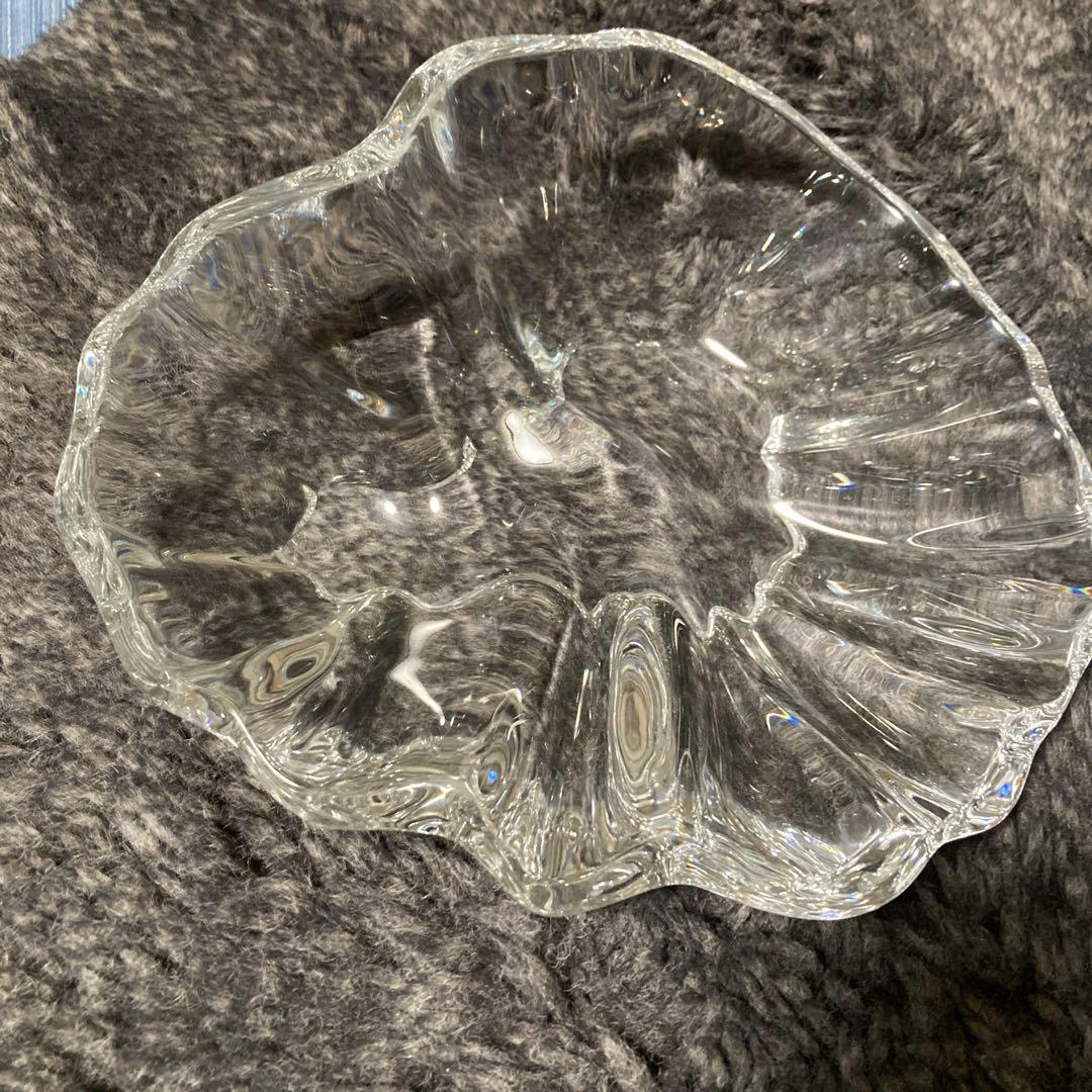 バカラ　クリスタル 波型ボウル